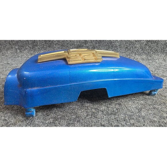 Honda CB 125 Side Cover Panel Blue With Gold Emblem OEM Vintage Motorcycle Part - Picture 5 of 9